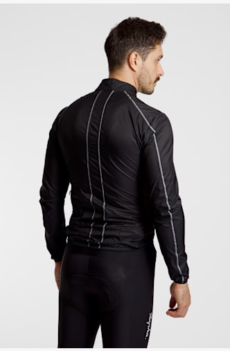 Rapha Brevet Element Wind Herren Bikejacke Schwarz