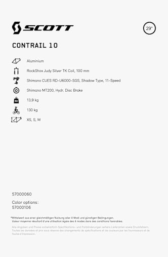 SCOTT Contrail 10 29 Mountainbike Weiss