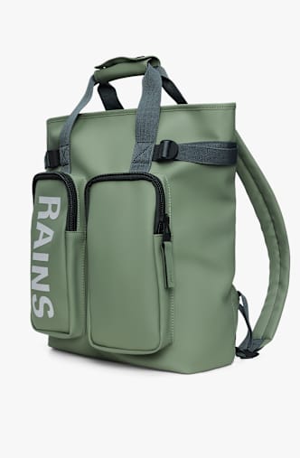 Rains Texel Tote 15 L Rucksack Grün