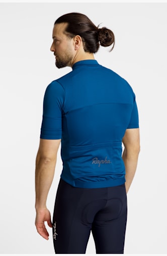 Rapha Brevet Element Herren Biketrikot Blau