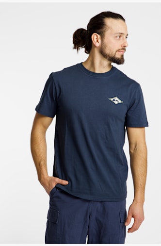 Quiksilver Retro Dreamin Back Print t-shirt hommes Bleu
