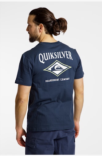 Quiksilver Retro Dreamin Back Print t-shirt hommes Bleu