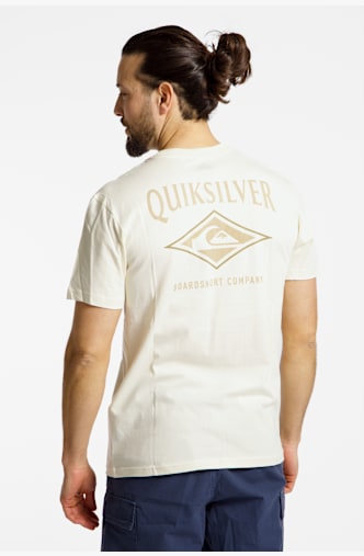 Quiksilver Retro Dreamin Back Print Herren T-Shirt Weiss