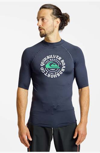 Quiksilver Too Fine 50+ lycra shirt uomo Blu Scuro