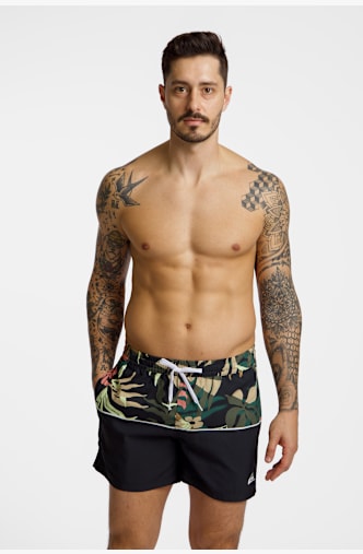 Quiksilver Algae Mix Volley 15" Herren Badeshort Schwarz