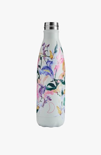 Chilly`s Floral 500 ml Trinkflasche Weiss