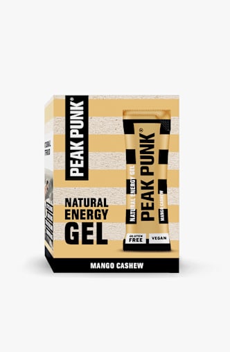 Peak Punk Natural Mango Cashew 12 x 25 g gel énergétique Orange