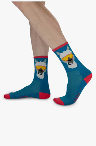 DirtySox Allround Elite Lama 35-47 Bikesocken Türkis