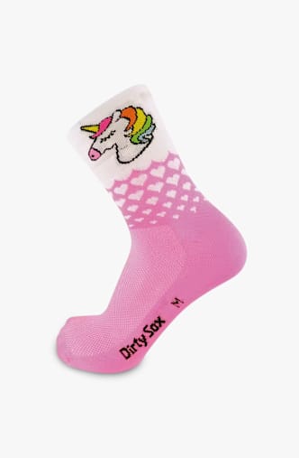 DirtySox Allround Elite Unicorn & Love 35-47 calze da bici Pink