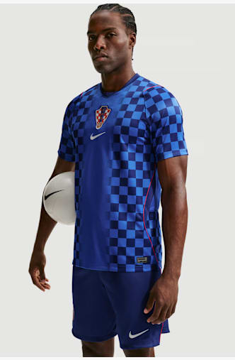 Nike Croazia Away Replica maglia da calcio uomo Mondiali 2026 Blu