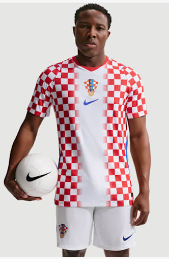 Nike Kroatien Home Authentic Herren Fussballtrikot WM 2026 Weiss
