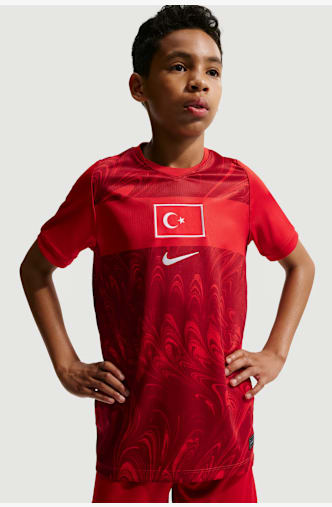 Nike Türkei Home Replica Kinder Fussballtrikot WM 2026 Rot