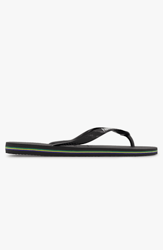Havaianas Brasil Logo Herren Flip Flop Schwarz