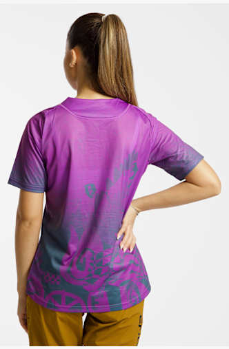 Endura SingleTrack Print Damen Biketrikot Lila