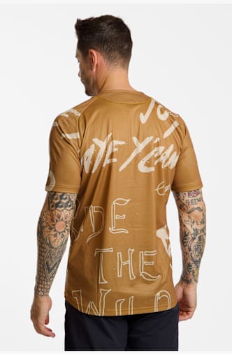 Endura SingleTrack Print maglia da bike uomo Beige