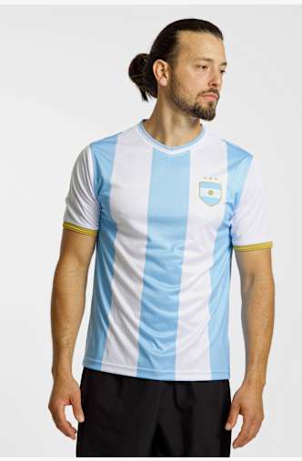 POWERZONE Argentinien Fan Herren T-Shirt Weiss
