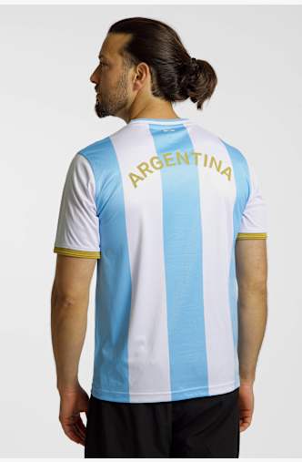 POWERZONE Argentinien Fan Herren T-Shirt Weiss
