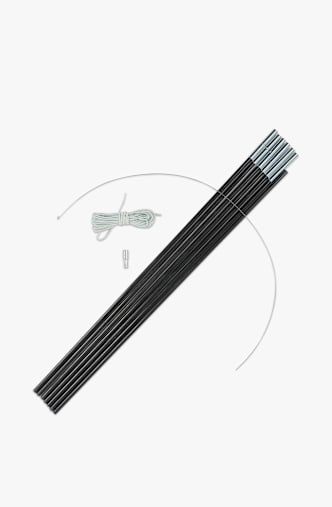 Highlander 7.9 mm Zeltgestänge Schwarz