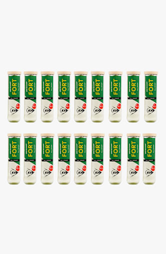 Dunlop 18-Pack Fort All Court balles de tennis Multicolore