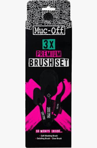 Muc-Off 3x Premium Bürstenset Schwarz
