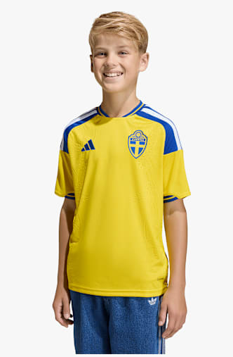 adidas Schweden Home Replica Kinder Fussballtrikot WM 2026 Gelb