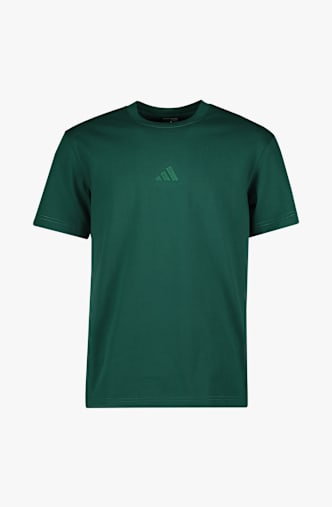 adidas Athleisure Small Logo Herren T-Shirt Grün