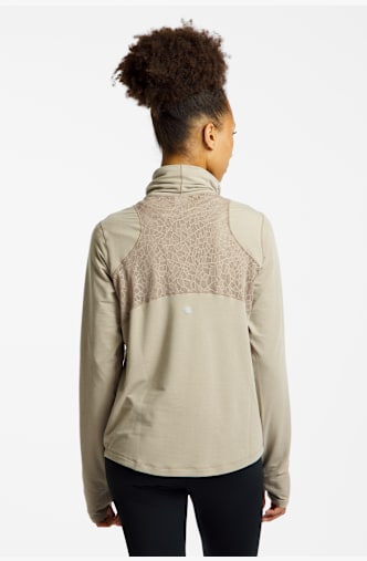 ASICS Nagino Run Winter Damen Longsleeve Beige