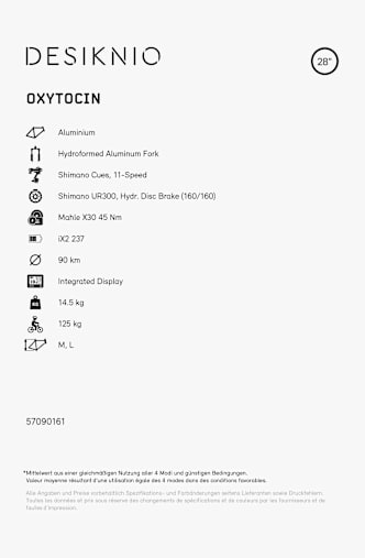 Desiknio Oxytocin 28 e-bike Oro