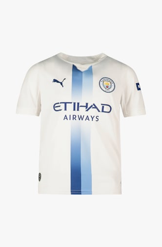 PUMA Manchester City 3rd Replica Kinder Fussballtrikot 26/27 Weiss