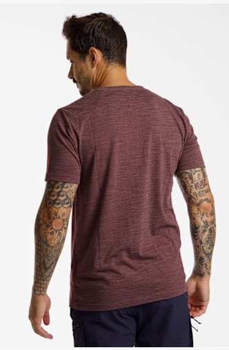 46 NORD Merino t-shirt uomo Rosso