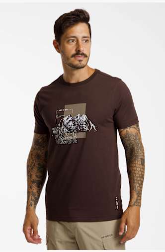 46 NORD Herren T-Shirt Braun
