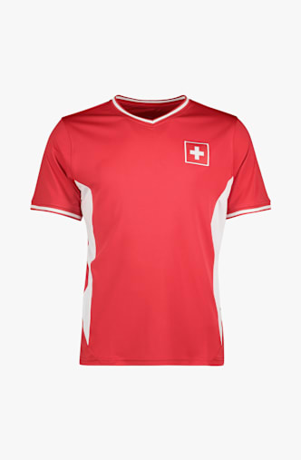 POWERZONE Svizzera Fan t-shirt uomo Rosso