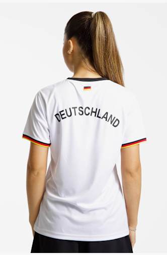 POWERZONE Deutschland Fan Damen T-Shirt Weiss