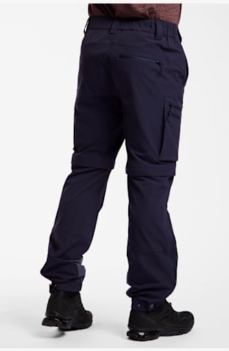 46 NORD Zip-Off Herren Wanderhose Dunkelblau