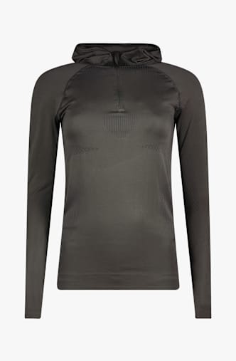 POWERZONE Seamless hoodie donna Marrone