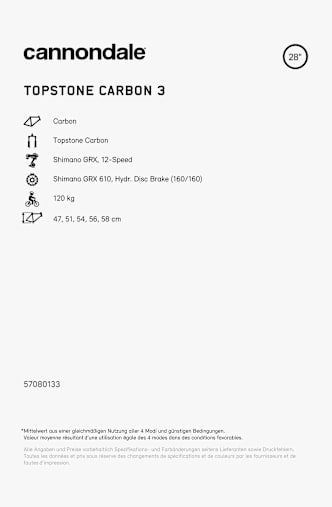 Cannondale Topstone Carbon 3 28 Gravel Bike Beige