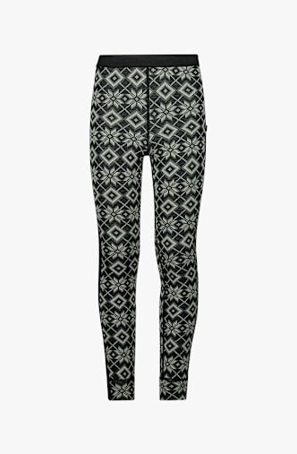 ALBRIGHT Merino Mädchen Thermohose Schwarz