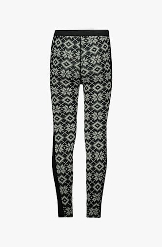 ALBRIGHT Merino leggings termici bambina Nero