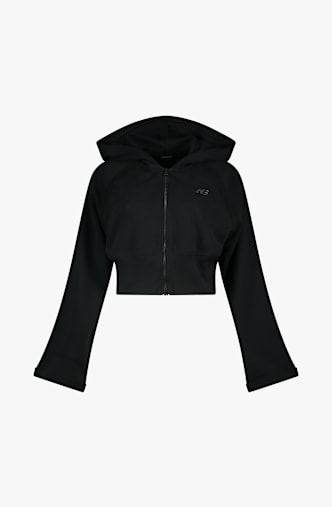 New Balance Brushed Coastal Fleece giacca della tuta donna Nero