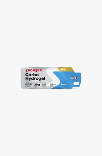 Sponser Carbo Hydrogel Neutral 20 x 60 g gel energetico Bianco
