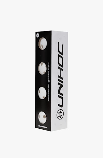Unihoc 4-Pack Cr8er Unihockeyball Weiss