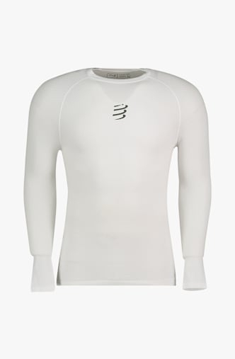 Compressport 3D Thermo Winter longsleeve hommes Blanc