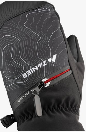 ZANIER Heat Pads Gore-Tex® guanti a manopola bambini Nero