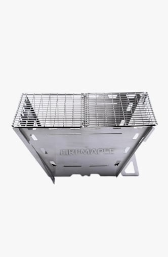 FIREMAPLE Maverick Wood Grill Silber