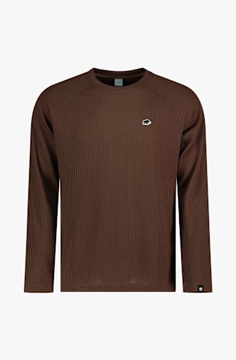 MAMMUT Waffle longsleeve hommes Marron