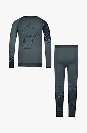46 NORD Jungen Thermo Unterwäsche Set Grau