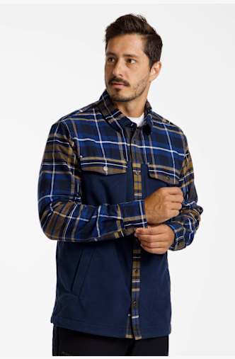 Helly Hansen Lokka Fleece Herren Hemd Blau