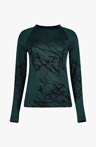 Odlo Performance Warm Blackcomb Damen Thermo Longsleeve Petrol