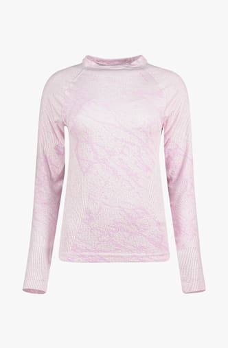 Odlo Performance Warm Blackcomb Damen Thermo Longsleeve Pink