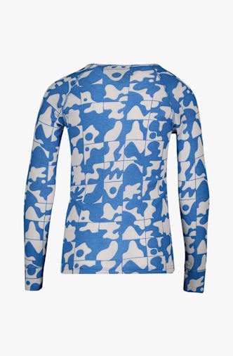 Odlo Active Warm Graphic Kinder Thermo Longsleeve Blau